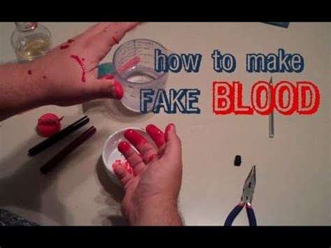 fake non clothing staining blood|how to make blood without staining.